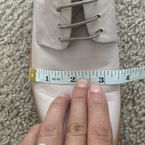 NEW Jill Sander Luxury Designer Nude Blush Leather Oxford sz 9.5 US/39.5 Euro - Picture 6 of 9